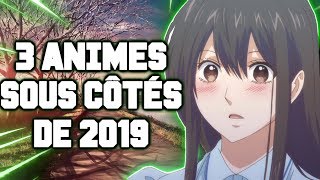 3 ANIMES SOUS CÔTÉS DE 2019 [upl. by Anneg]