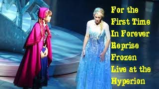 For the First Time in Forever Reprise Frozen Live at the Hyperion [upl. by Odette]