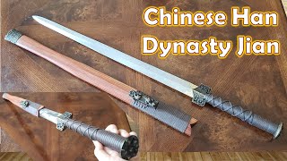 Chinese Han Jian Sword Review and Unboxing [upl. by Agan297]