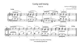 Beethoven  Lustig und Traurig WoO 54 [upl. by Steward]