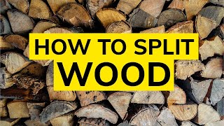 The BEST Way To Split Wood Like A Pro Expert Tips amp Techniques [upl. by Bing]