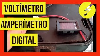 ✅ COMO CONECTAR VOLTÍMETRO  AMPERÍMETRO DIGITAL FUNCIONA PERFECTO RADIOAFICION [upl. by Enilrek]