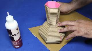 💐DIY Cardboard Craft Ideas  Cardboard Flower Pot Making  Art amp Craft Hacks💐 [upl. by Enuahs931]