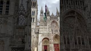 Majestic Cathedral in Rouen France trending travel rouen viral satisfying amazing [upl. by Ahseinar]