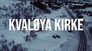 Kvaløya Kirke Kvaløya Troms Norway from Above DJI Mini 2  4K24  Drone Video [upl. by Nevin]