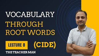 Root word analysis 8  word power made easy  vocabulary by The Teacher Man [upl. by Quincy]