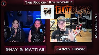 Metal couple interviews Jason Hook from the band Flat Black Ex FFDP  New Album out July 19th [upl. by Yokoyama]