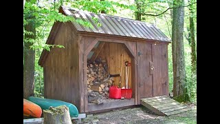 quotThe 6X14 Weekenderquot  Firewood Shed amp General Storage Shed in 1  Sold in 12 Sizes  DIY Plans [upl. by Chesney564]