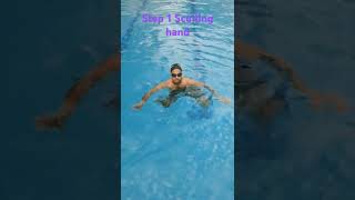 step 1 treading water hand sculling treading water freestyleswimming [upl. by Doownel]