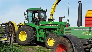 Mais Silage  John Deere 5830  Fendt  Zetor  Niejoco  Veenendaal  2018 [upl. by Ahsenrat]