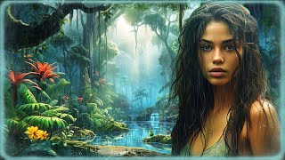 Rainforest Calming Music With Rain  Relaxing Music  Beautiful Atmospheric Female Voice  Ambient [upl. by Sivra]