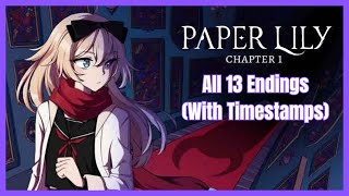 Paper Lily Chapter 1 All Endings [upl. by Wesla]