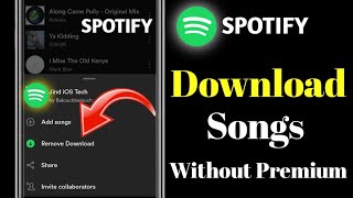 How to Download Songs In Spotify Without Premium  2024  Easy Method iphone iOS 17 [upl. by Etessil]