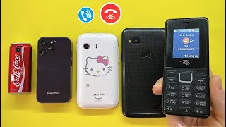 Itel calling Micromax S300  Samsung Y Young  Smart XS15  Coca Cola Phone [upl. by Suiravad588]