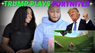 Azerrz quotIF TRUMP played FORTNITE Battle Royalequot REACTION [upl. by Harry]