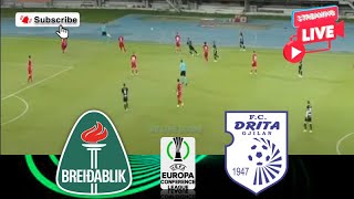 Breidablik vs FC Drita 🔴Live Match Today⚽🎬 [upl. by Adnilev]