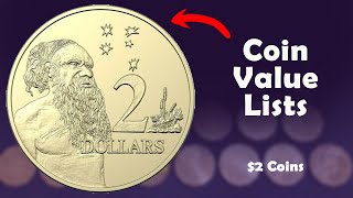 Coin Value Lists ✅ 2 Coins [upl. by Peltz]