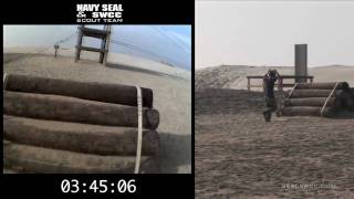 Obstacle Course Demo  Point of view helmet camera  SEALSWCCCOM [upl. by Ashling]