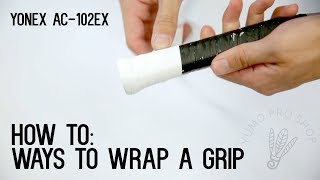 How To Wrap a Badminton Racket with Grip  YumoTube [upl. by Severn]