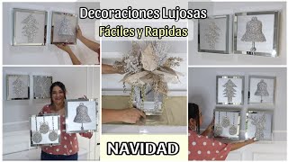 5 LUJOSÍSIMAS DECORACIONES NAVIDEÑAS FACILES Y RÁPIDAS 2024 [upl. by Kramal531]