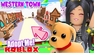 Insane WESTERN TOWN 🤠 ADOPT ME Glitch Build Tour Roblox [upl. by Atnahs]