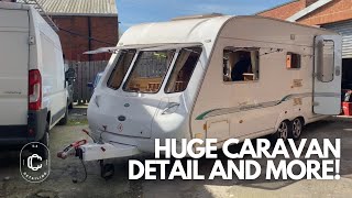 Audi A4 Cabriolet Roof Mould Removal and Huge Caravan Detail [upl. by Eilsel]