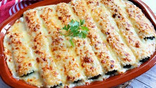 Canelones vegetarianos de espinacas para Navidad [upl. by Enomaj]