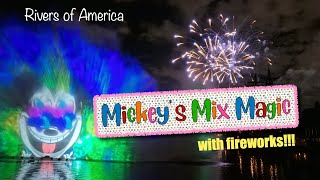 Mickey’s Mix Magic with Fireworks at the best viewing spot [upl. by Farhsa]