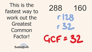 Greatest Common Factor Trick GCF [upl. by Nylecyoj]