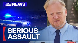 Man allegedly assaulted outside Sydney house party  9 News Australia [upl. by Byler]