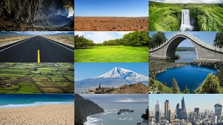 English Vocabulary  GEOGRAPHY  NATURE  LANDSCAPES [upl. by Ahsied236]