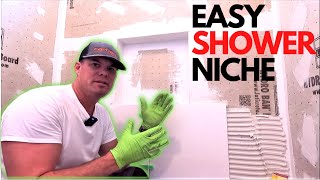 Can It Be This Easy Shower Niche and Fast Waterproofing [upl. by Matusow]