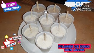 Pilones de coco con leche hondureños [upl. by Hillery288]