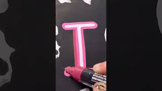 I💖U art lettering drawing remix painting [upl. by Airamas130]