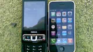 Nokia n95 vs Iphone [upl. by Rehsa]