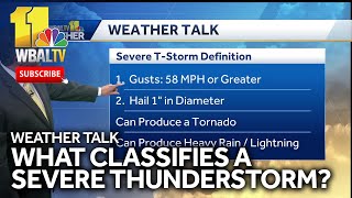 Weather talk Heres the difference between a thunderstorm and a severe thunderstorm [upl. by Stefania]