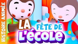 Tchoupi  La Fête de lécole🎉histoire pour les petit pour dormir  kermesse tombola Gateau [upl. by Tat78]