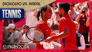 Novak Djokovic STANDS TALL against Rafael Nadal in singles competition  Paris Olympics  NBC Sports [upl. by Wilcox795]