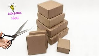 6 BRIGHT WAYS TO REUSERECYCLE SMALL EMPTY CARDBOARD BOXES Best Reuse Ideas Best Reuse Idea [upl. by Ahsinert]