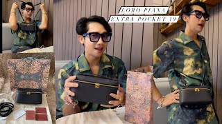 LORO PIANA EXTRA POCKET 19 BAG POCHETTE POUCH FASHION DIARY ADI SURANTHA [upl. by Konikow17]