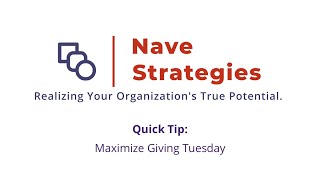 Quick Tip Maximize Giving Tuesday [upl. by Nitsrek]