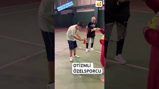 OTİZMLİ ÖZEL SPORCUM ERİM İLE KORT TENİSİ👏🥰👍🎾 [upl. by Iggy]