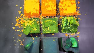 Changing of the leaves  Dyed Chalk Blocks I Crispy  Flakey I ASMR  Oddly Satisfying [upl. by Ahsieyk662]