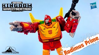 Transformers War for Cybertron Kingdom Commander Class RODIMUS PRIME Video Review [upl. by Iderf]