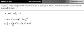 Matura rozszerzona z matematyki  9 maja 2012  zadanie 1 [upl. by Orola]