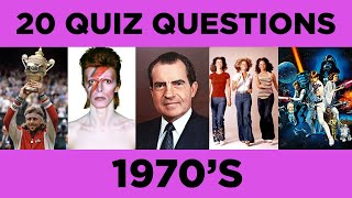 1970s Quiz  70s Trivia Quiz  70s Trivia  70s Quiz Questions [upl. by Doone]