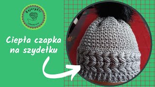 BajeryEliszydełkowanie Czapka Zimowa Na SzydełkuTutorial Crochet winter hat [upl. by Anaiviv]