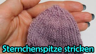 Sternchenspitze stricken für Socken  Romy Fischer Strickanleitung [upl. by Retsila]