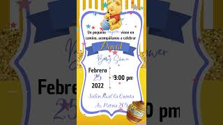 Video Imagen Winnie Pooh Baby Shower [upl. by Rosalyn]