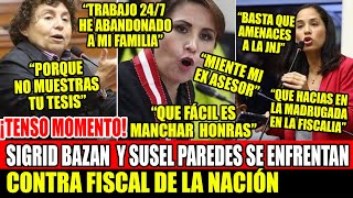 SIGRID BAZAN Y SUSEL PAREDES SE ENFRENTAN CONTRA FISCAL DE LA NACIÓN [upl. by Nassah]